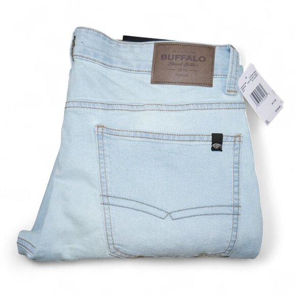 Buffalo David Bitton King Slim Bootcut Jeans Men's Size 34x30 Light Wash Denim - Picture 1 of 9